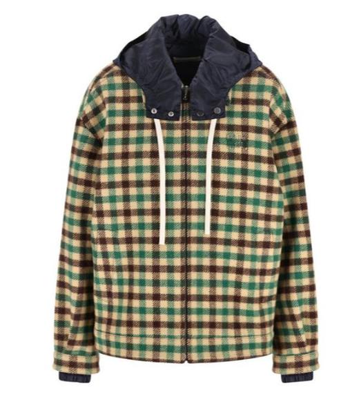 女款格纹连帽外套017 商品图0