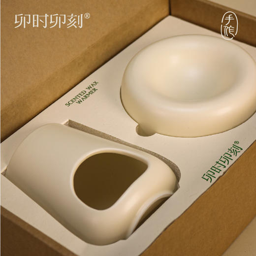 卯时卯刻陶瓷香薰炉精油蜡烛可干烧小众高级烛台香砖家用摆件 商品图5