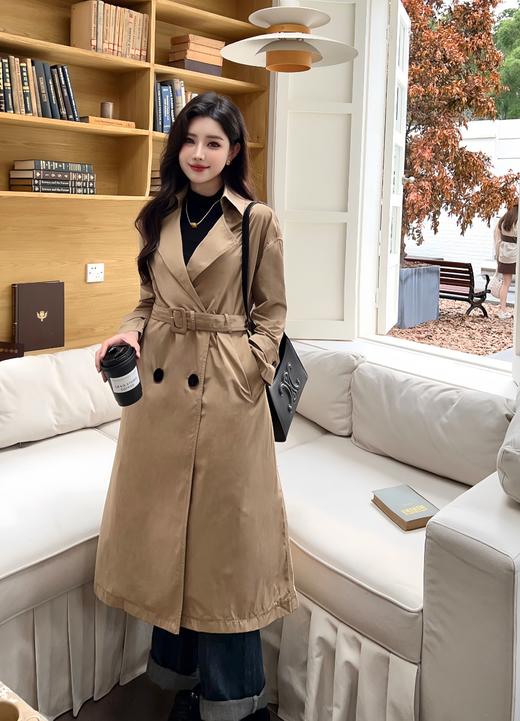 TY301-ICICL*E 之禾 新款丝羊毛精纺平纹落肩风衣(TQC) 商品图0