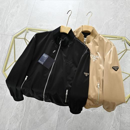 【鼎级复刻 纯甄品质】  /普家2025秋季经典三角铁标拼接拉链外套立领夹克 商品图8