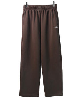 中性款logo直筒卫裤