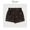 PanYiXiu/潘依绣【舒适有型】绵羊皮松紧腰A字阔腿休闲短裤 D2512 商品缩略图1