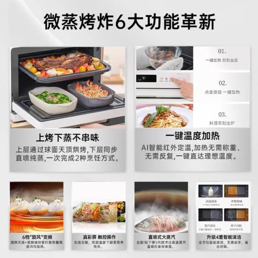 【春上新】10楼 松下（Panasonic）家用微蒸烤箱炸四合一式变频微波炉  NN-DS57QW微蒸烤炸一体机28L家用变频微波炉蒸烤箱电烤箱  吊牌价3999元  活动价3299元 商品图2