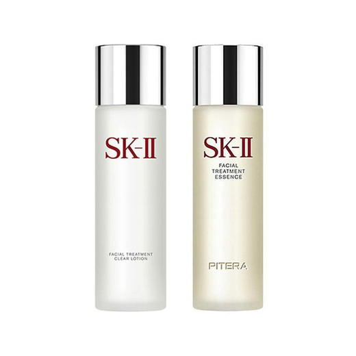 SK-II 基础护肤套盒 神仙水 230ML + 嫩肤清莹露 230ML 组合装 商品图0