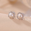 天然淡水珍珠S925纯银，镀金莫比乌斯轻奢高级感耳钉CW-ED04095 商品缩略图2