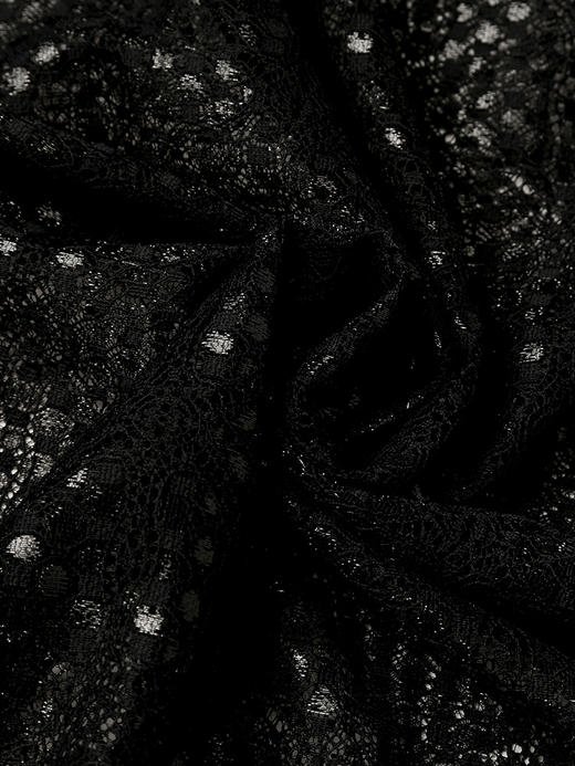 性感 V 领无袖亮片网纱连衣裙 宽松显瘦气质女款中裙 商品图4