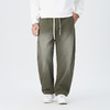 【100%】【DMH】大依优型大码阔腿裤男士休闲裤纯棉卫裤大码美式休闲潮高街渐变宽松男士弯刀裤直筒裤加肥加大300斤 商品缩略图5