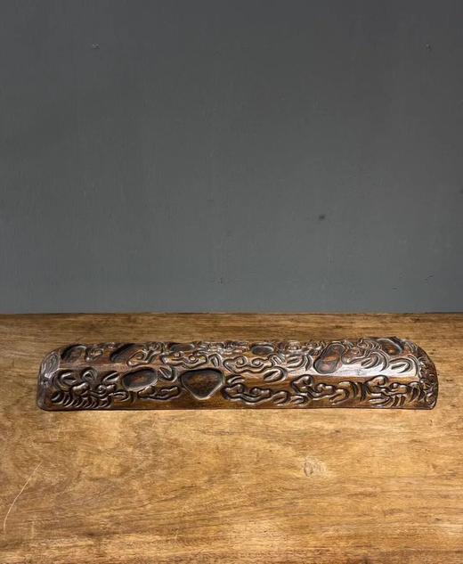 花梨木满工雕云纹卷轴镇尺，顺丰包邮 商品图2