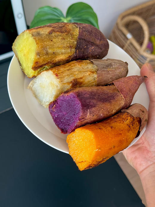 【云南四拼彩云蜜薯】四重风味，一口吃遍云南山海~个个都是糖化好的，每一种单拎出来都超好吃 1️⃣云溪红蜜2️⃣榴莲金蜜3️⃣奶油哈蜜4️⃣糖心紫蜜 🏔️ 云南高原海拔2500米生态种植 商品图12