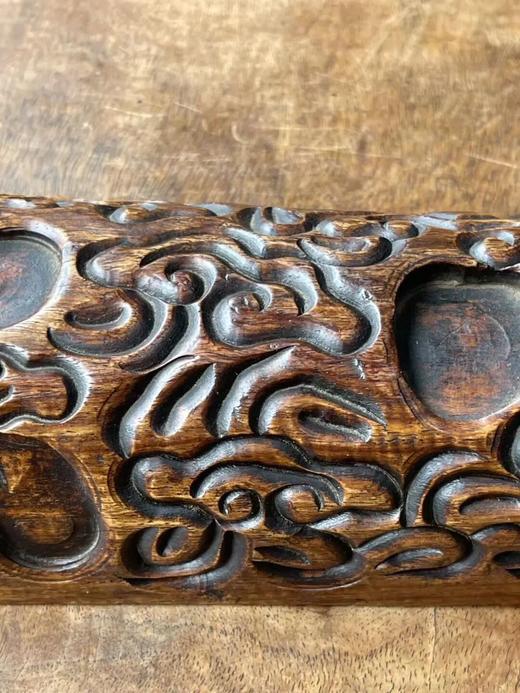 花梨木满工雕云纹卷轴镇尺，顺丰包邮 商品图3