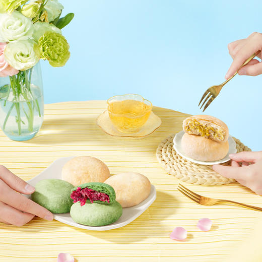 【爆款】潘祥记官方旗舰店玫瑰群芳鲜花饼400克4味16枚 商品图8