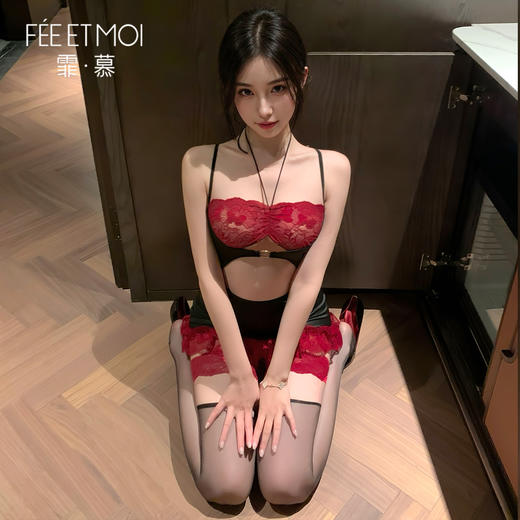 霏慕午夜潮夕透胸裸背连衣裙ZY43 商品图1