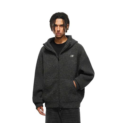 FDR官方店 宽松感廓形连帽毛衣男女秋冬情侣装拉链开衫外套上衣 商品图4