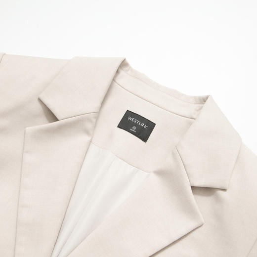 西遇气质职场通勤休闲西装女秋季高级感垫肩廓形西服外套上衣V2951226 商品图5