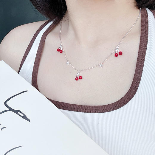 新款小樱桃项链流行配饰纪念日百货门店同款164748867 商品图3