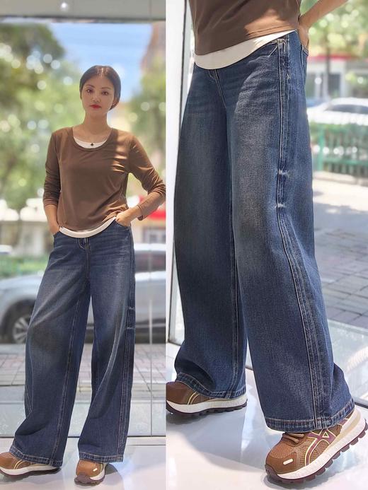 581809天丝棉直筒牛仔裤 商品图5