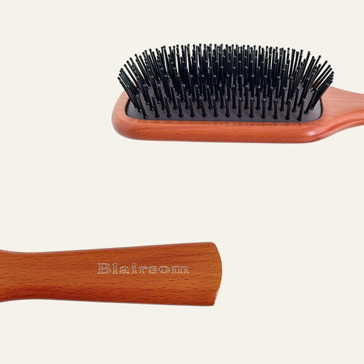 Blairsom布伦森原木气垫按摩梳|进口榉木材质，气垫按摩，顺滑不扯发 商品图3