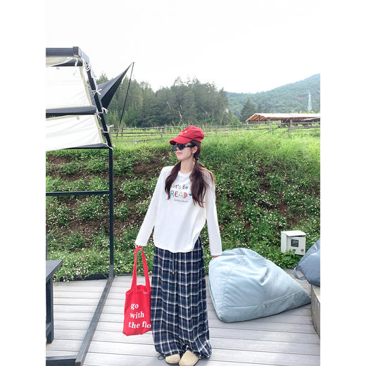 【110元任选2件】现货！韩系彩色涂鸦印花圆领设计长袖 商品图2