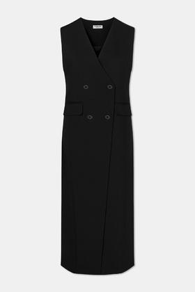 LA PISCINE SUIT DRESS 黑色长款马甲