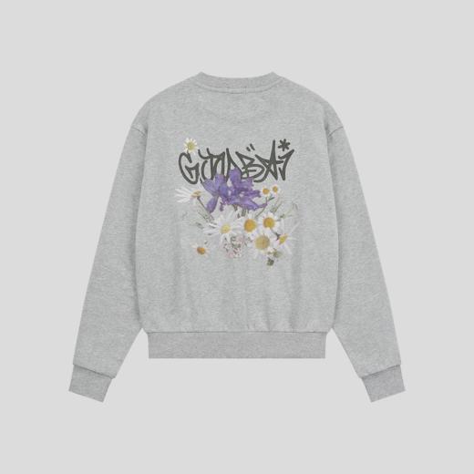 GOODBAI 花朵logo印花圆领卫衣 商品图2