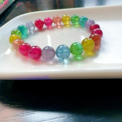 9mm单圈彩虹碧玺手串 商品图0