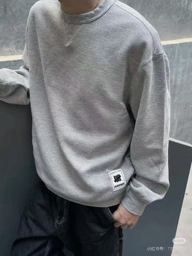 UND 五道杠25AW秋季新款 华夫格套头薄卫衣 WY902