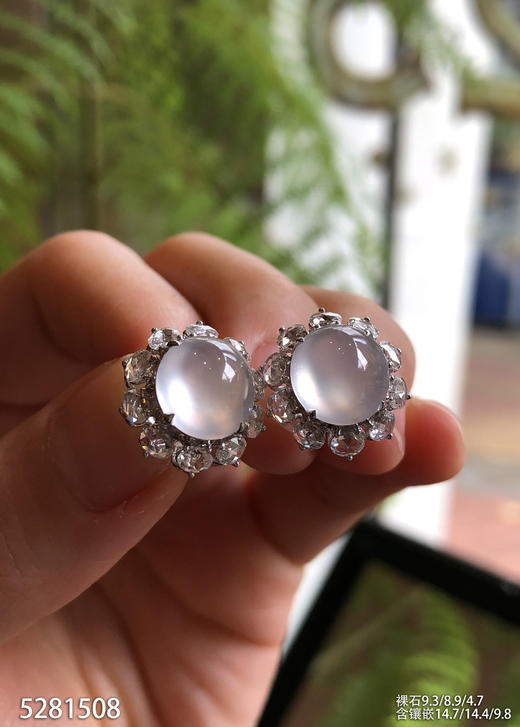 5281508，蛋面耳钉。具体价格微信咨询 商品图2
