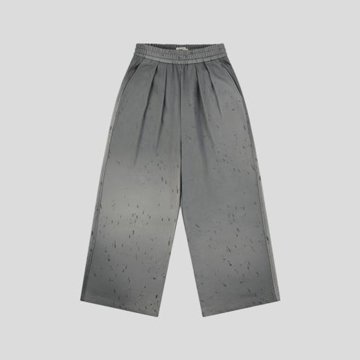 GOODBAI 916 泼墨渐变收腰抽绳打褶阔腿卫裤 商品图2