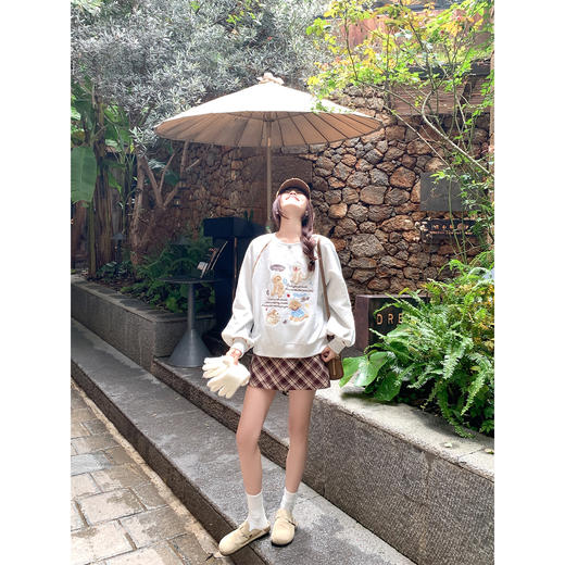 <曾小咸推荐>韩系可爱小狗刺绣卡通长袖卫衣【预售款，预计3-15天发货】 商品图1