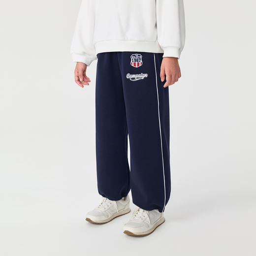 马克珍妮女童复古运动加绒休闲裤2025年秋冬新款551532 商品图2