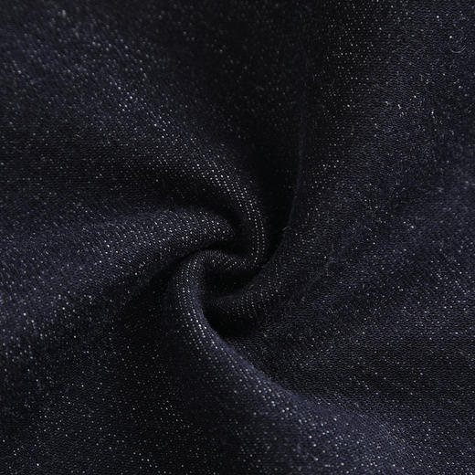 丁摩 深蓝色直筒牛仔裤女秋季美式高腰显瘦宽松垂感翻边阔腿裤5ZF-76635 商品图4