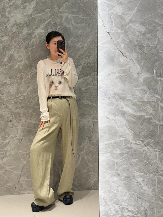 【高品质私服】【MC亚麻高腰及地直筒阔腿裤】以亚麻定下舒适基调 感受夏日清风与自由G1518-CC【无标出货 介意慎拍】 商品图1