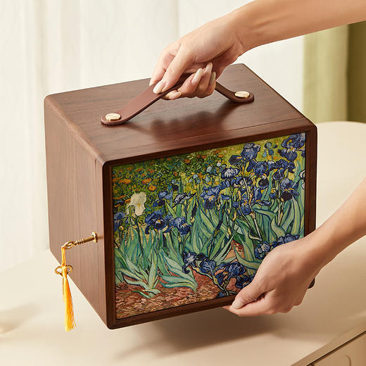 初心| 提手油画首饰柜四层鸢尾花丰收 商品图4