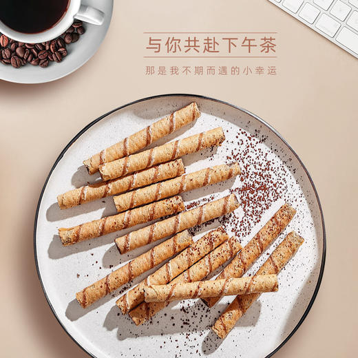 马奇新新 马来西亚进口巧克力注心蛋卷 85g*6罐 商品图6