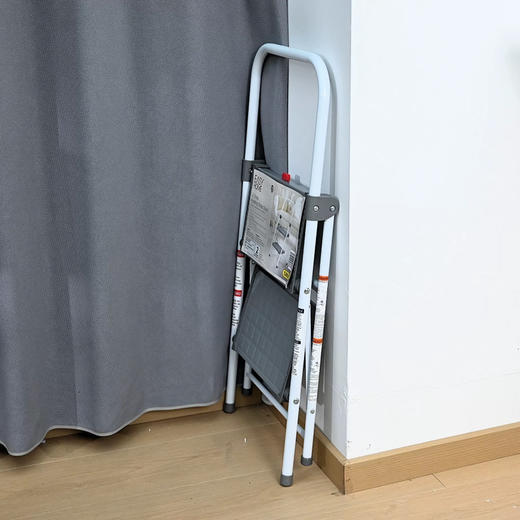 家居必备轻量化二脚蹬高强度外贸5806款  家用折叠伸缩加厚合金便携多功能人字梯两步安全梯凳 商品图0