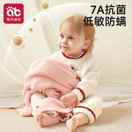 婴儿连体衣男女宝宝衣服加厚保暖半边绒2025新款秋冬哈衣外出爬服 商品图3