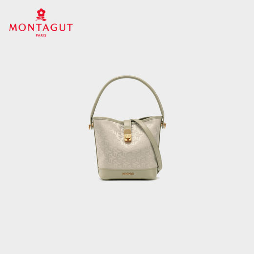 梦特娇女士时尚轻奢手提包织物水桶包印花单肩包经典斜挎包 商品图2