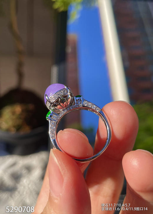 冰艳紫罗兰蛋面戒指 79999【5290708】 商品图5