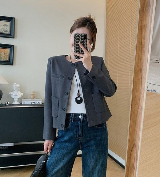 早秋之禾精良版休闲通勤含些羊毛西装外套 商品图13