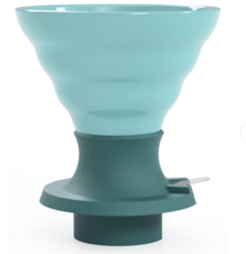 HARIO陶瓷聪明杯手冲咖啡缤纷炫彩滤杯SWITCH/竹月绿色