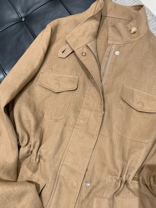 【高品质私服】【LP老钱风亚麻立领外套】微A字动态廓形，自带天然柔光肌理感！紫外线UPF50阻隔率N1542-CC【无标出货 介意慎拍】 商品图12