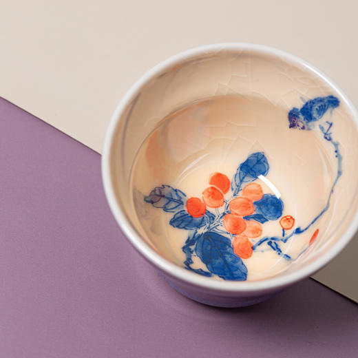 问鼎钧瓷/鹅黄青花/精工/馥郁杯（锦瑟） 商品图0