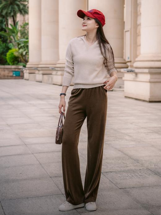 松紧腰休闲直筒裤FCF3PAT113 商品图2