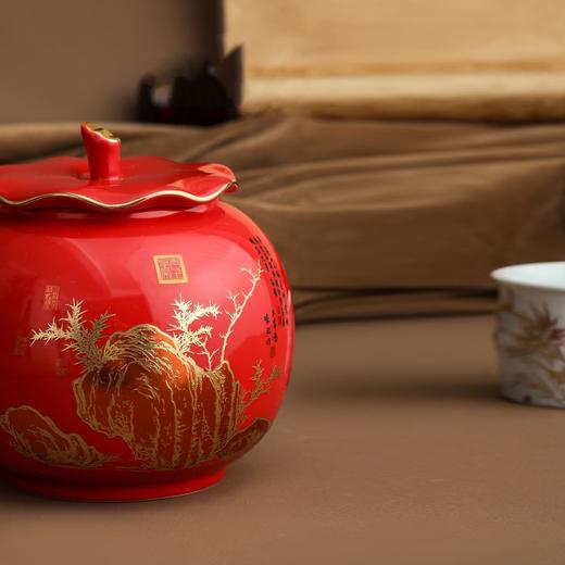 知竹【红.单瓷+1瓷壶+2瓷杯】45元1套.整箱10套 商品图3