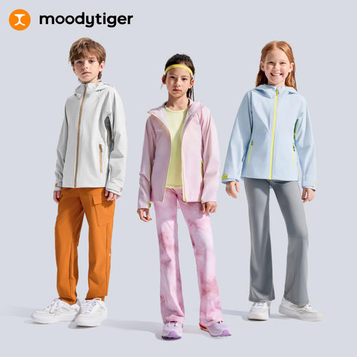 【大J同款】moodytiger儿童专业冲锋衣防51514001 商品图6