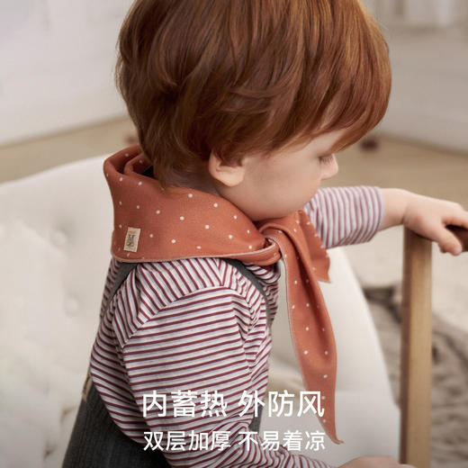 【婴童服配】婴儿围巾秋冬儿童火山小磨毛三角巾保暖防风 商品图4