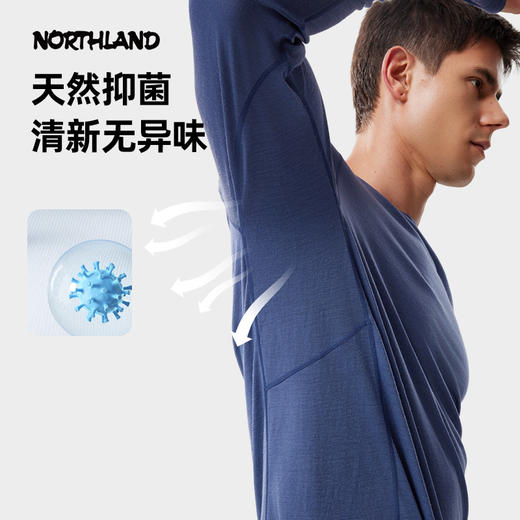 诺诗兰 追峦女式&追岩男式美丽诺羊毛长袖T恤 NTSFH2582E/NTSFH5583E 商品图2