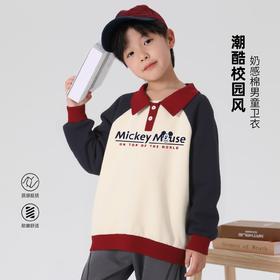 贝田2025新款男童卫衣春秋款儿童秋季男孩Polo衫学院风早秋天上衣