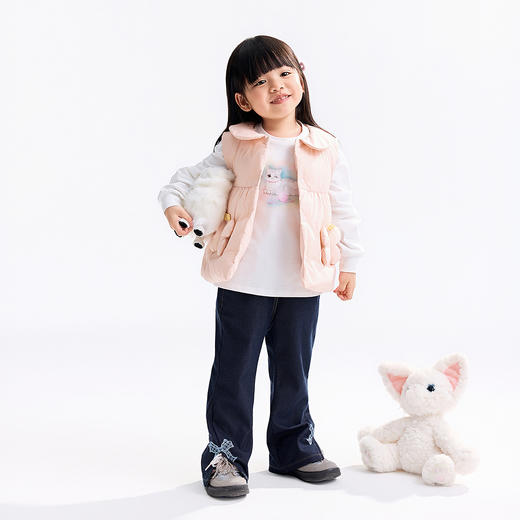 【实体店同款】女童羽绒马夹冬季新款安奈儿童装XG542073 商品图3