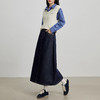 【09/03新品】熙世界天丝棉牛仔半身裙女2025秋季新款复古休闲a字裙伞状长裙子 商品缩略图4